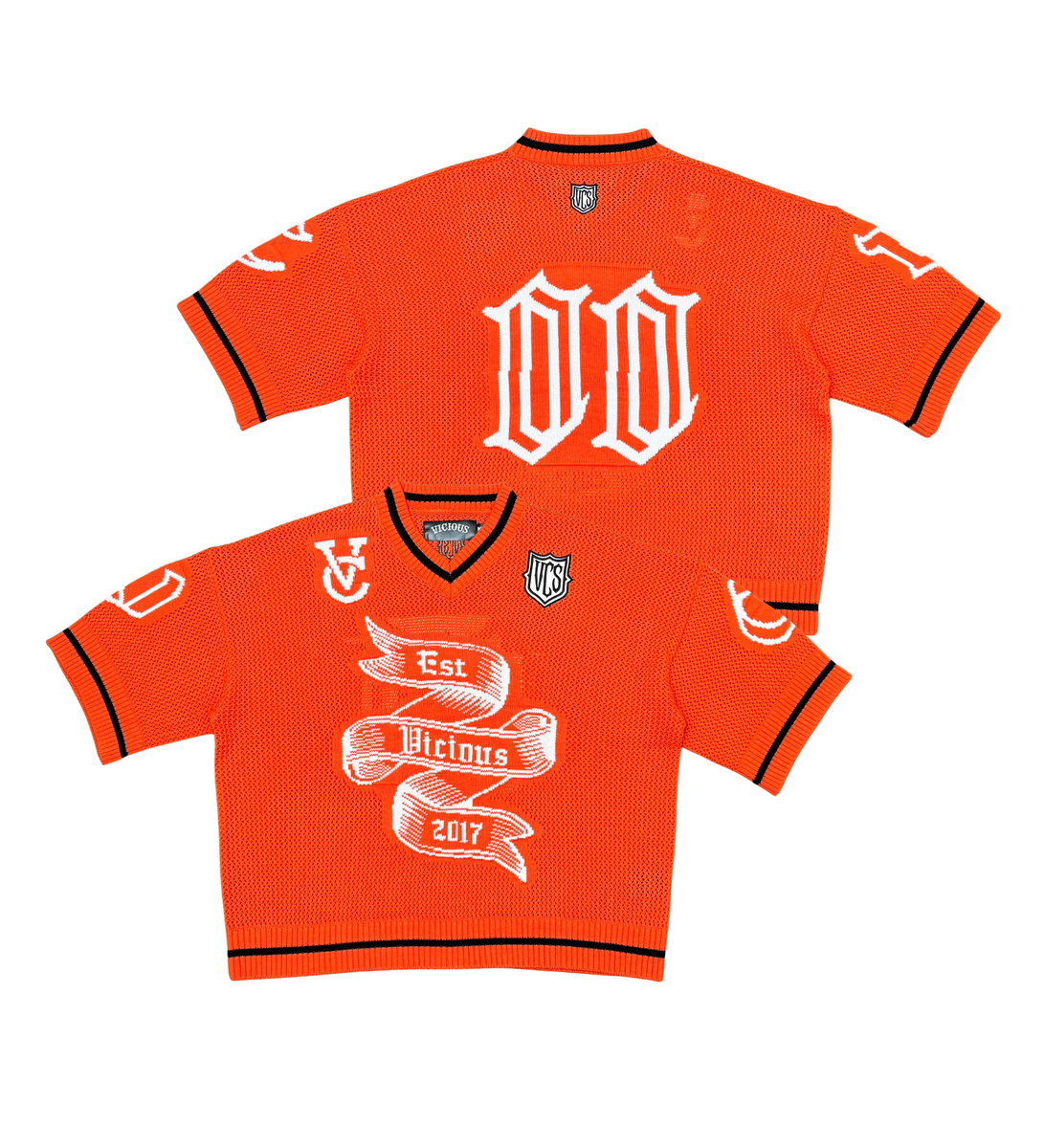 VICIOUS CROP JERSEY SWEATER-ORANGE – No Limit Clothing Store