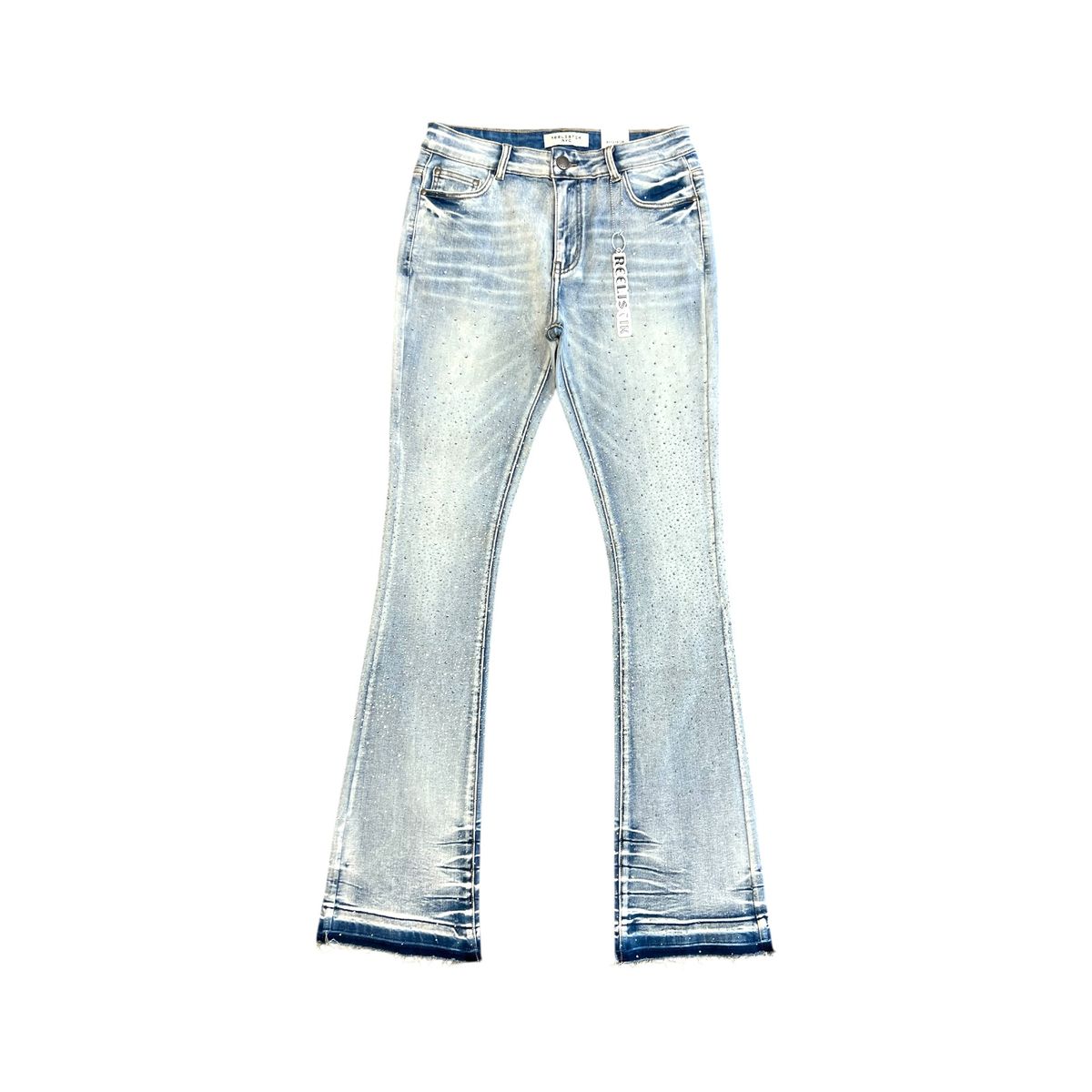 RST-1202 LTBLUE DIAMOND STACKED PREMIUM DENIM – No Limit