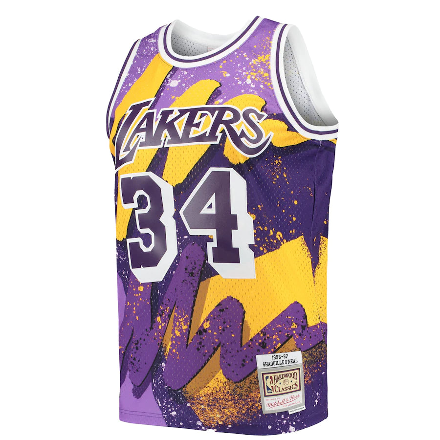 Men's Mitchell & Ness Shaquille O'Neal Powder Blue/White Los Angeles Lakers  Hardwood Classics 1996/