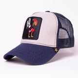 ROOSTER 3 TONE TRUCKER HAT NAVY