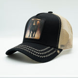 Bull Black Beige trucker hat (GS1007)