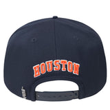 Houston Astros Retro Classic Wordmark Logo Wool Snapback Hat
