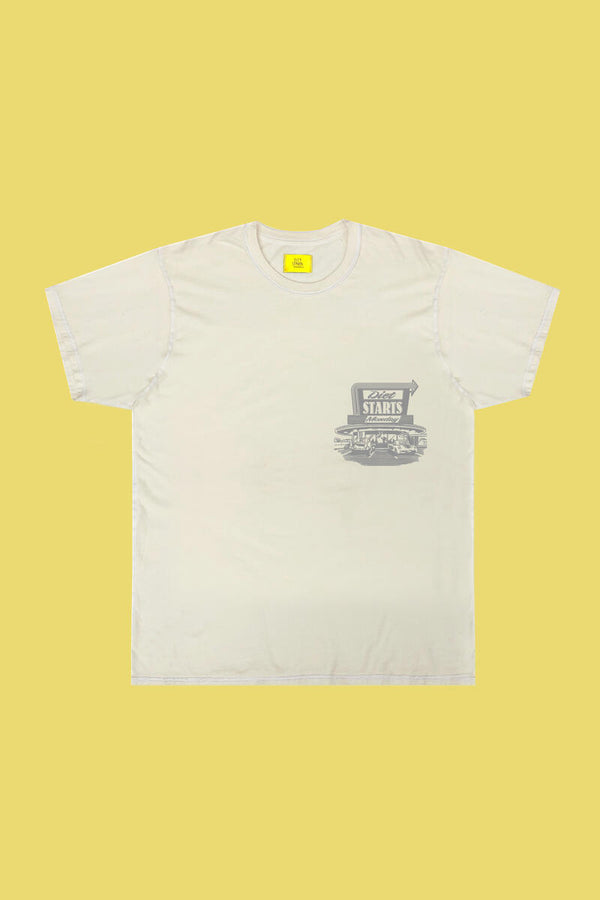 Diner Tee-Antique White