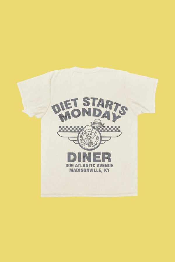 Diner Tee-Antique White