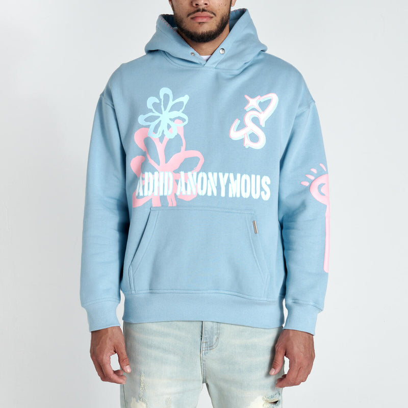 "ADHD" HOODIE (BLUE)