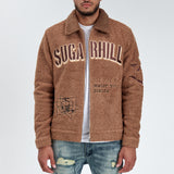 "GROWTH" SHERPA JACKET (BROWN RUST)