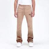 "JANIS" STACKED SWEATPANTS (SAND OMBRE)