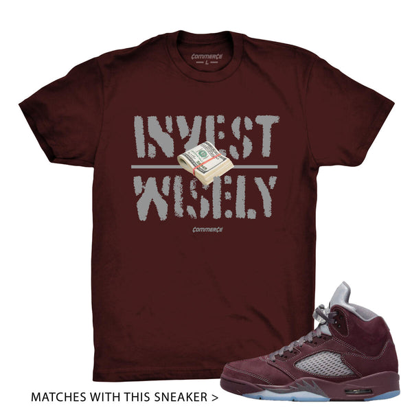INVEST WISELY (BURGUNDY)
