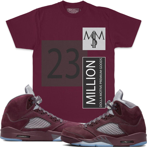 23 M$M - Maroon T-Shirts