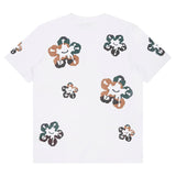 WOODLAND CAMO TEAR DRIP TEE-WHITE