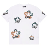 WOODLAND CAMO TEAR DRIP TEE-WHITE