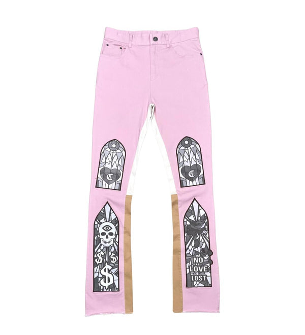 NO MERCY TWILL PANTS-PINK