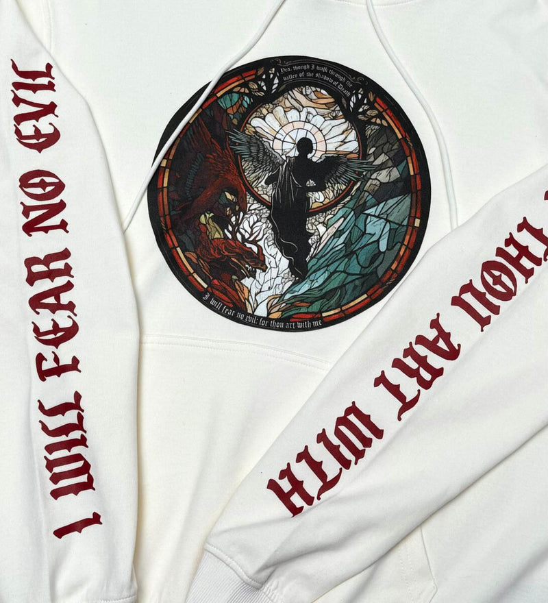 FEAR NO EVIL HOODIE-WHITE