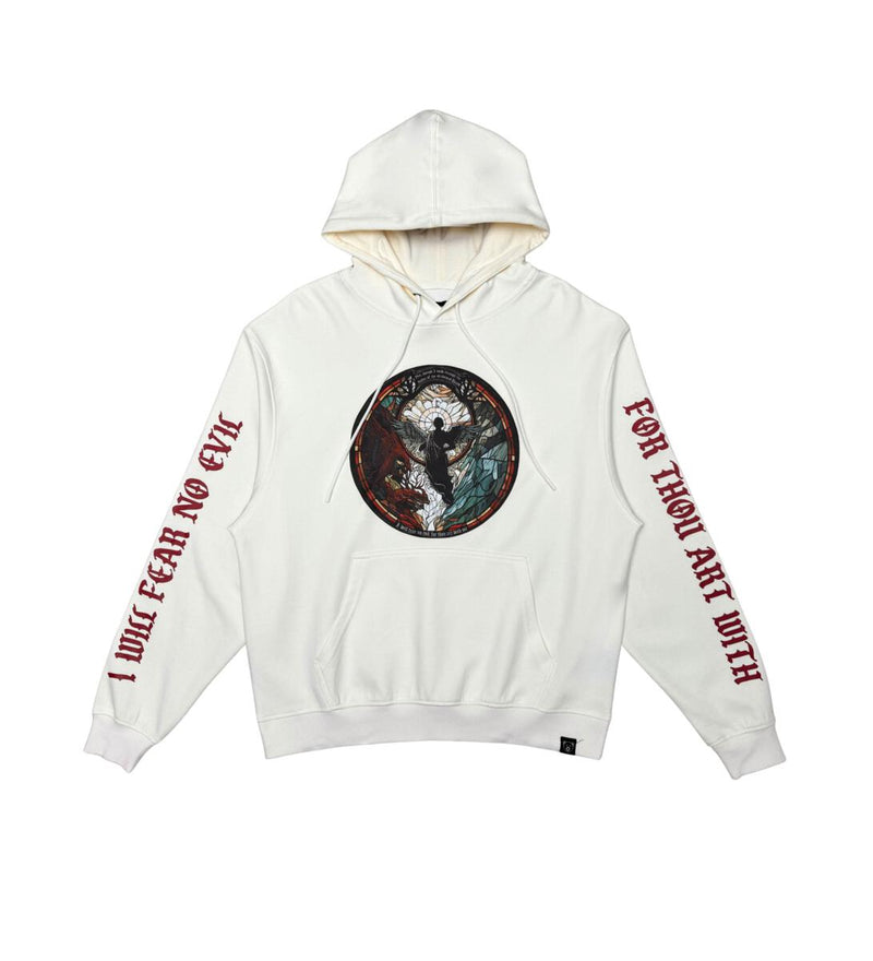 FEAR NO EVIL HOODIE-WHITE