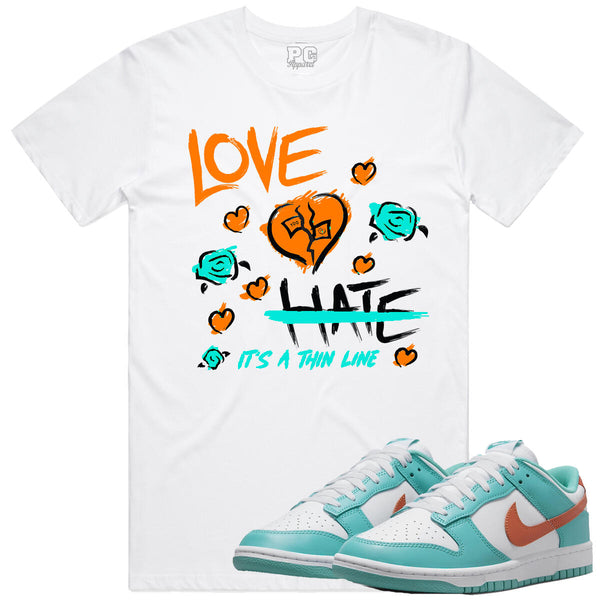 LOVE HATE TEE- DOLPHINS