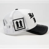 Gold Star hat (GS268)-White & Black