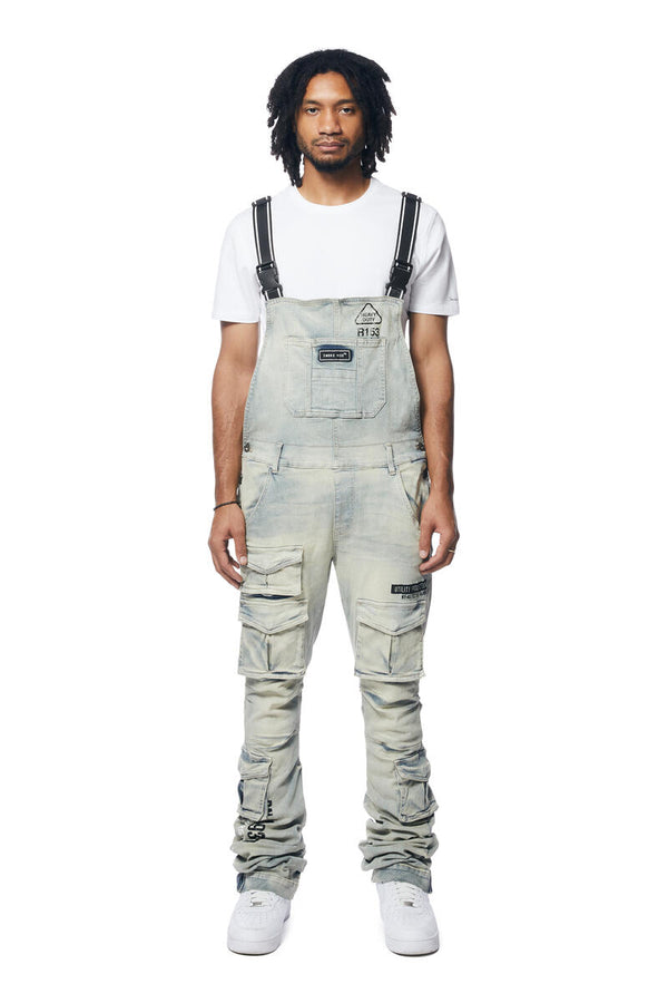 UTILITY HEAVY WASHED DENIM OVERALL