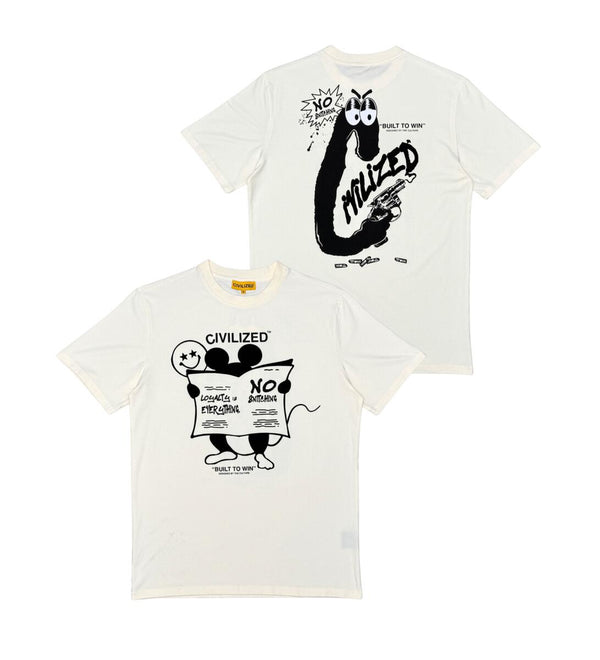 CIVILIZED NO SNITCHING TEE (CV5689 NATURAL)