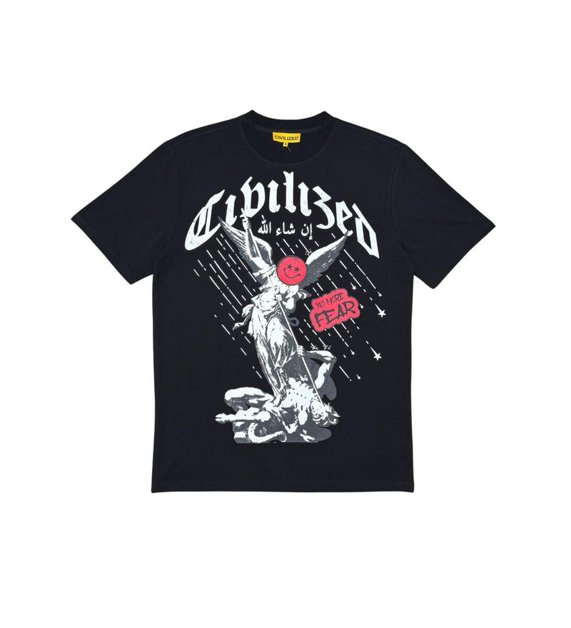 CIVILIZED NO FEAR TEE-BLACK