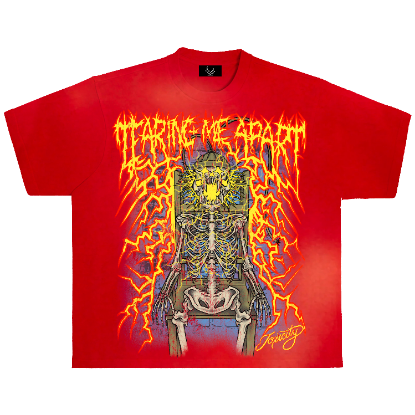 TEARING ME APART TEE-RED