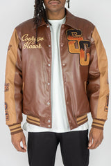 SUPERIOR PU JACKET-BROWN