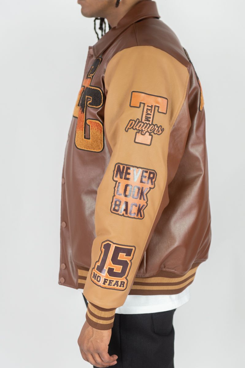 SUPERIOR PU JACKET-BROWN