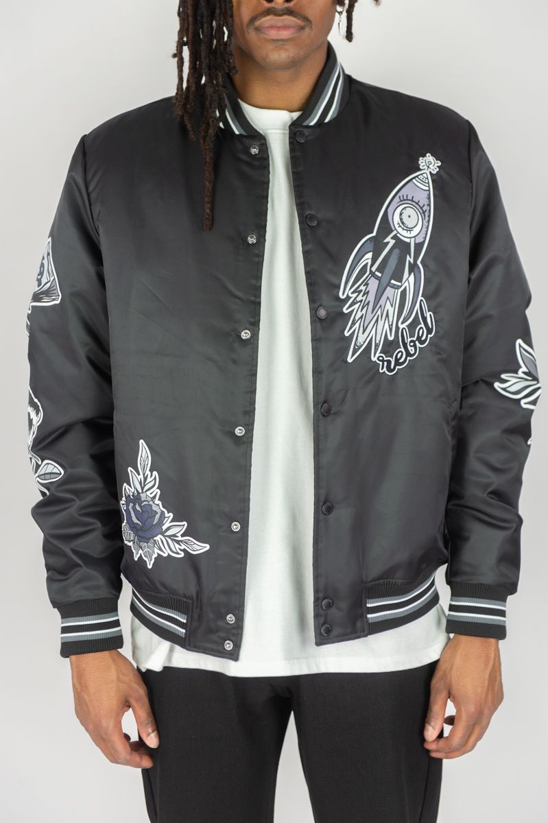 FLY HIGH NYLON JACKET-BLACK