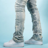 TRENTON C25 -STACKED FLARED JEANS