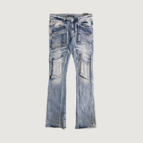 EAGLE CARGO STACKED DENIM-BLUE WASH