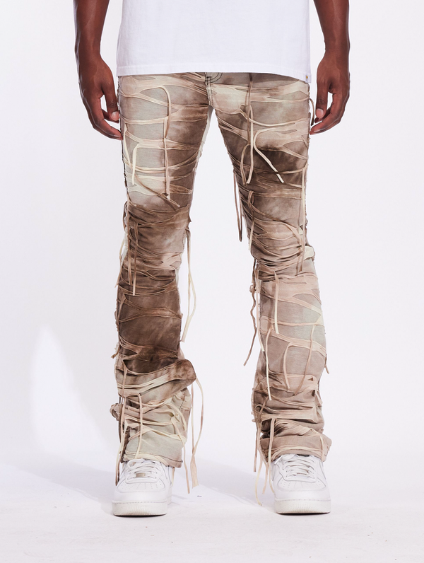 Valley Flare Stacked Denim (Sand Storm)