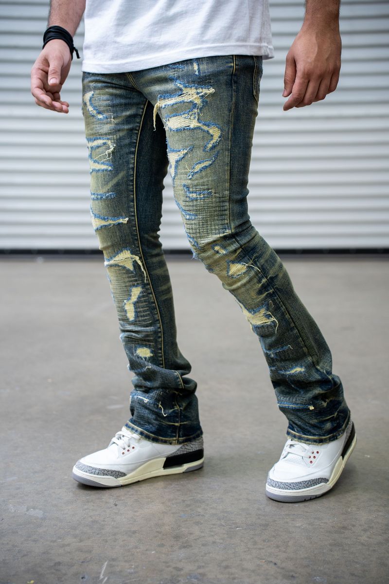 DMT-24-004 VINTAGE OMU PREMIUM STRETCH STACKED DENIM