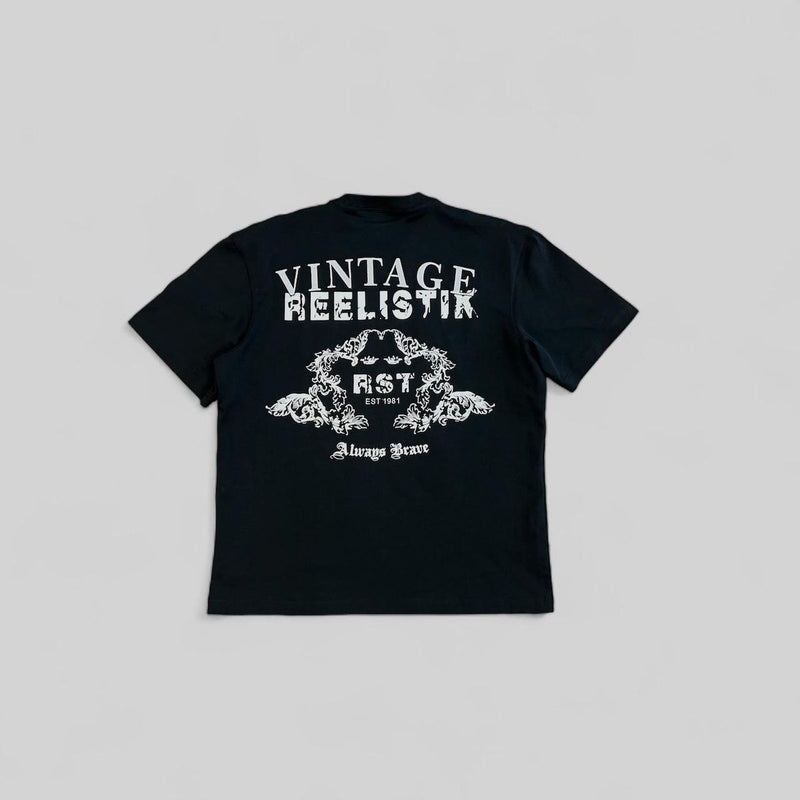 REELISTIK VINTAGE TEE-BLACK