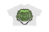 MIND GAME  CROPPED TEE-WHITE MG12