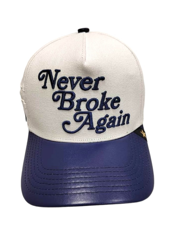 NEVER BROKE AGAIN TRUCKER HAT- NAVY