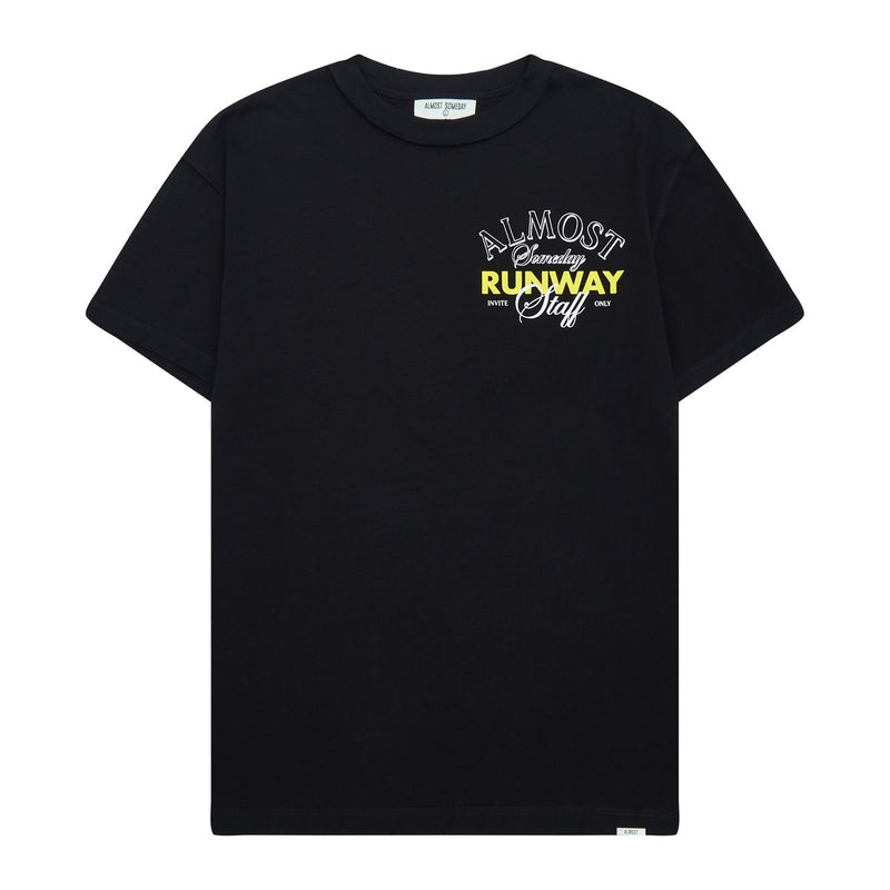 RUNWAY TEE-BLACK