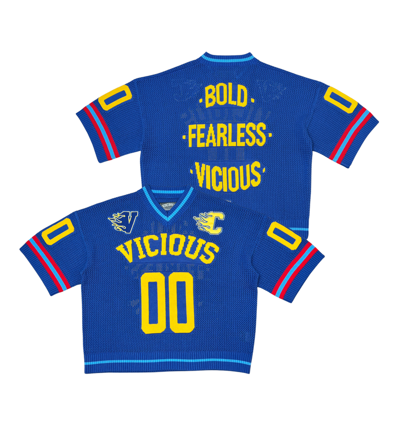 VICIOUS CROP JERSEY (VC731 BLUE)