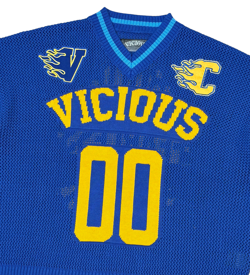 VICIOUS CROP JERSEY (VC731 BLUE)