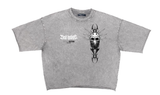 BAD HABITS ENZYME WASHED STUDDED CROPPED TEE