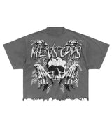 WORLD FULL OF OPPS TEE - GREY