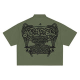 CONQUER MVO ZIP UP SHIRT-GREEN