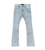 VICIOUS INDIGO BLUE EMBELLISHED DENIM