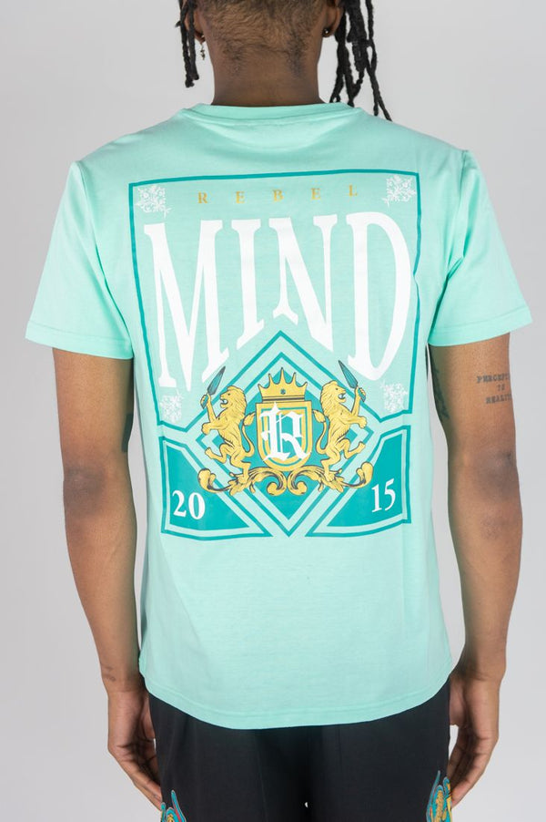BOYS RHINE STONE LION CREST TEE