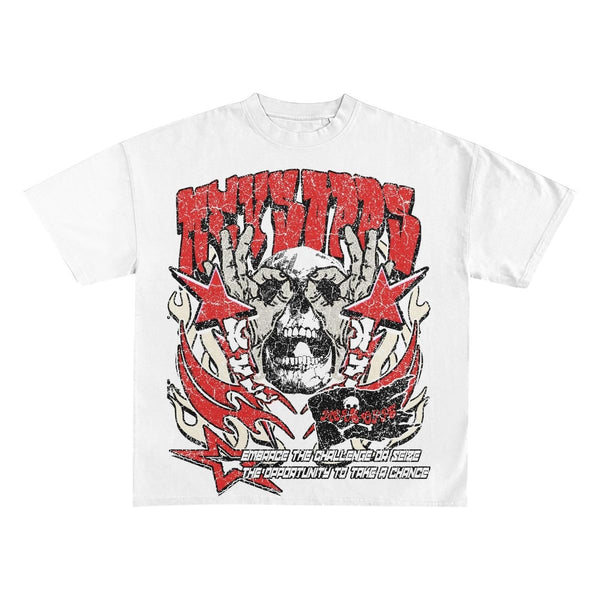 EMBRACE THE CHALLENGE TEE - WHITE