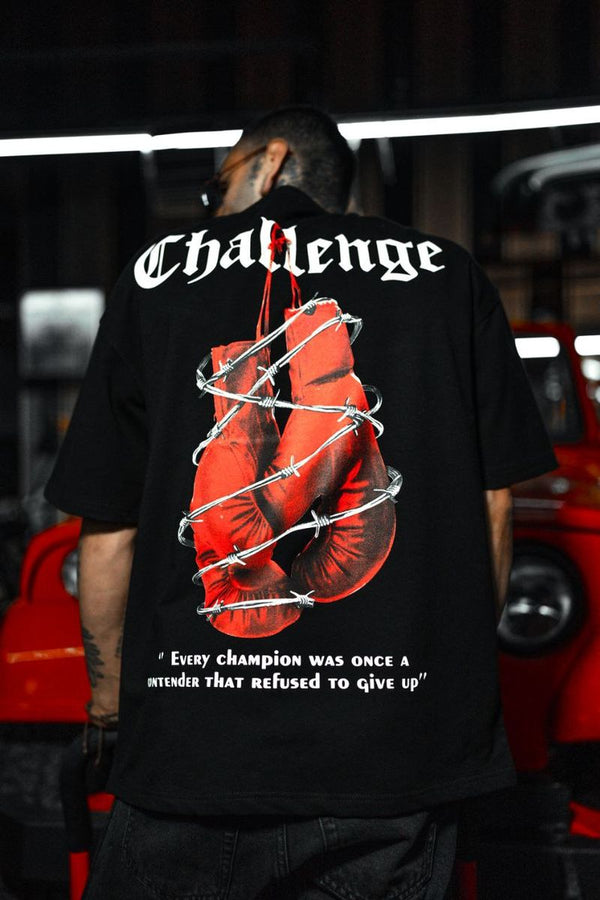 CHALLENGE T-SHIRT (SS25-184 BLACK)