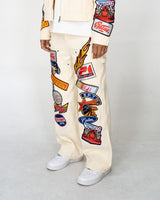 TURBO CARPENTER PANTS-CREAM