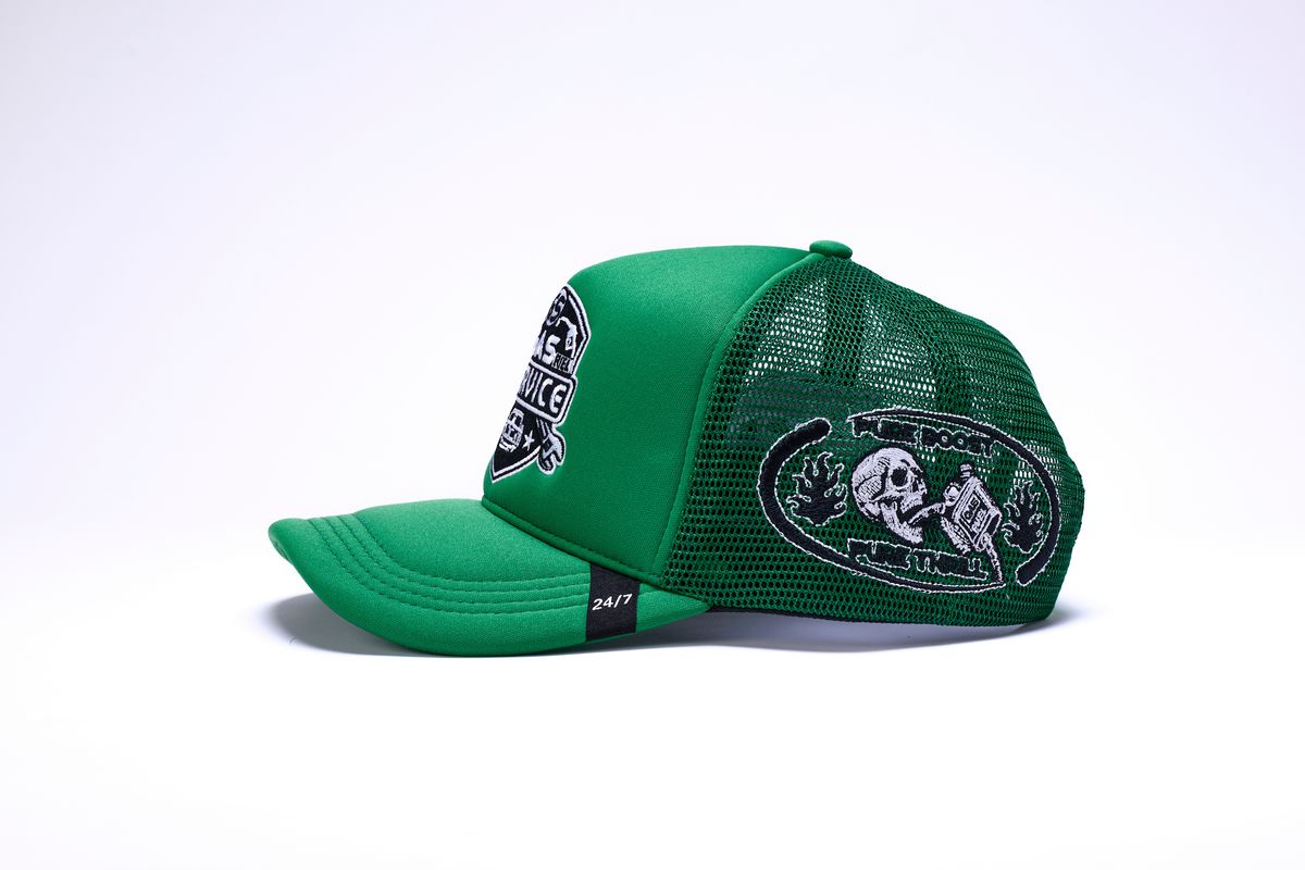 GAS SERVICE TRUCKER HAT- GREEN – No Limit Clothing Store