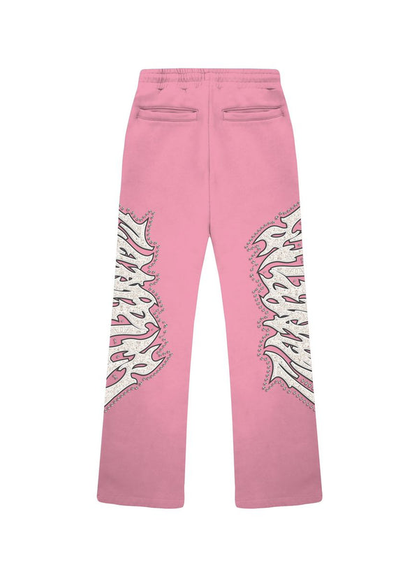 Misfits Terry Flares Pants - Pink