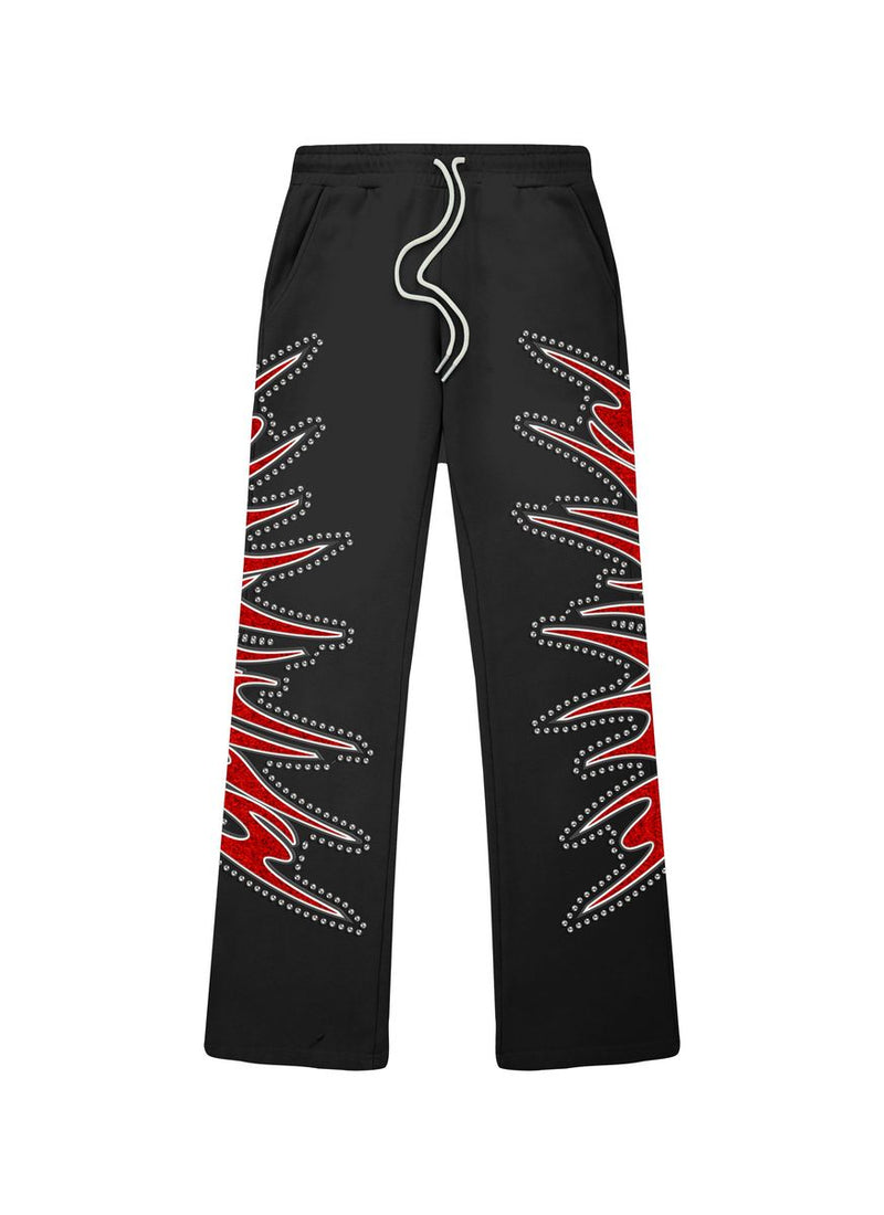 Misfits Terry Flares Pants - Black