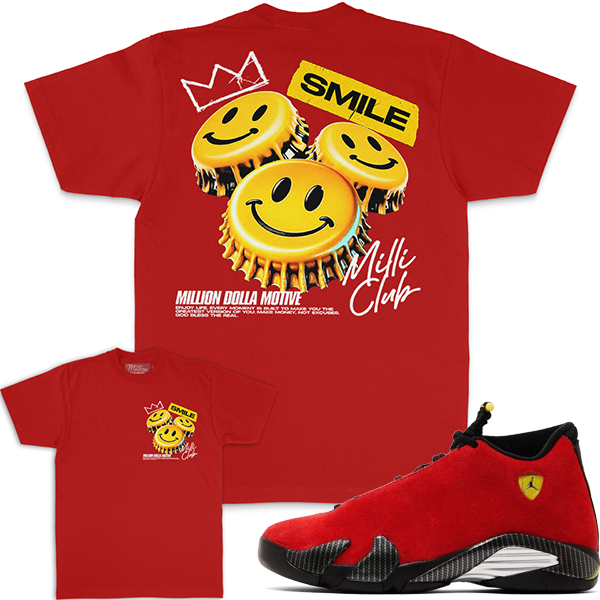 Smile Milli Club - Red T-Shirts