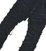 PREMIUM FLARED EMBELISHED / STONES BLACK